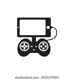 Mobile game logo symbol icon, vector illustration design