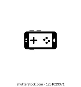 Mobile game vector icon. Mobile game sign on white background. Mobile game icon for web and app
