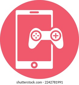 Mobile Game Vector Icon which is suitable for commercial work and easily modify or edit it

