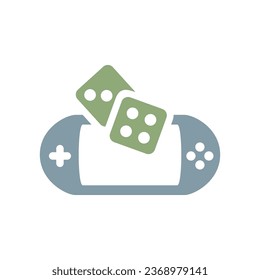Icono de color plano para el desarrollo de juegos móviles Isolación en la ilustración de vectores de fondo blanco | Iconos de Seo