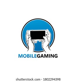 Mobile Gaming Logo Template Design Vector