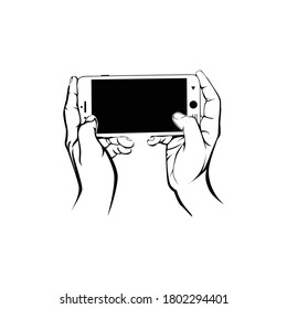 Mobile Gaming Logo Template Design Vector