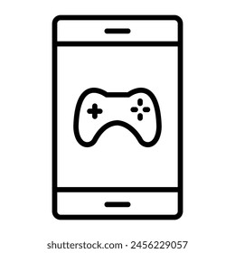 Icon-Design der mobilen Gaming-Vektorgrafik