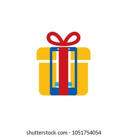 Mobile Gift Logo Icon Design
