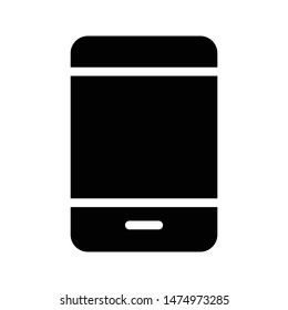 mobile glyph flat vector icon