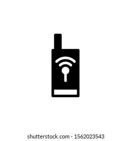 Mobile glyph icon black and white