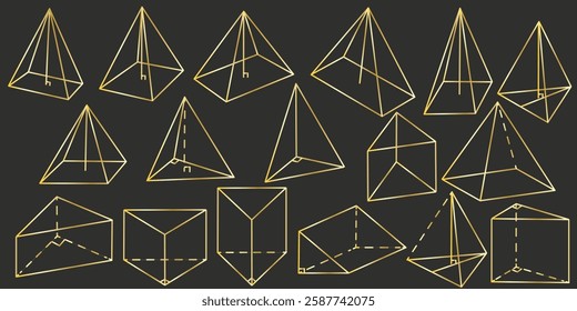 Mobile Golden Math 3d Prism for logo design exercise