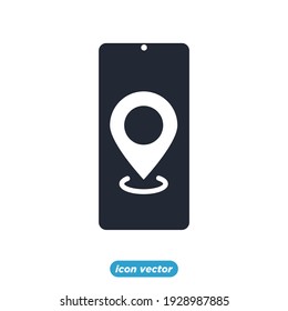 mobile gps icon. Navigation. location. GPS elements pack symbol template for graphic and web design collection logo vector illustration