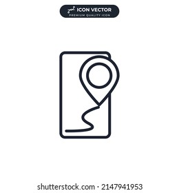 GPS-Symbol-Vorlage für Grafik- und Webdesign-Kollektion, Vektorgrafik