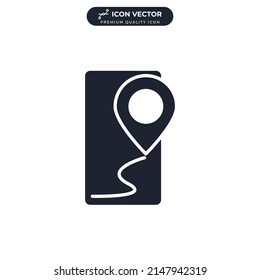 GPS-Symbol-Vorlage für Grafik- und Webdesign-Kollektion, Vektorgrafik