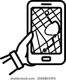 mobile gps mobile navigation location map gps address phone 9068