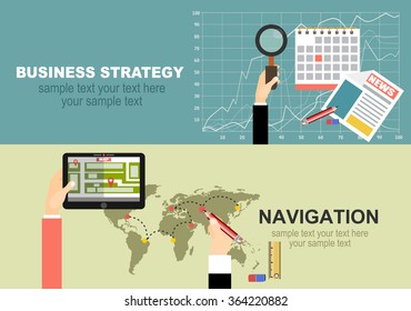 Mobile gps navigation on phone with map. Mobile technologies concept.business analysis and planning, financial strategy, consulting, team work, project management and development.