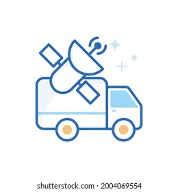 Mobile gps Vector Icon style illustration. EPS 10 File