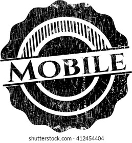 Mobile grunge stamp
