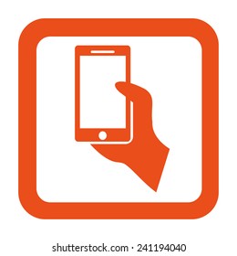 mobile in hand