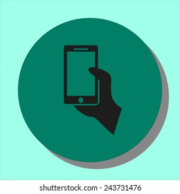 mobile in hand