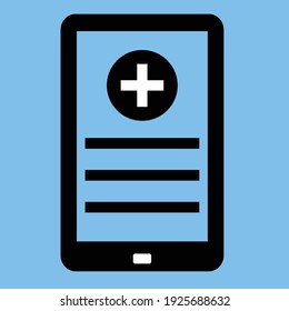 Mobile Health Icon Design Vector