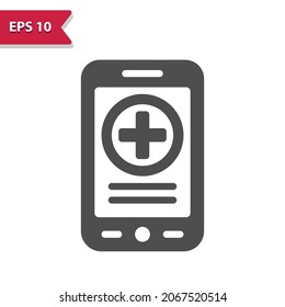 Mobile Healthcare. Professional, pixel perfect icon, EPS 10 format.