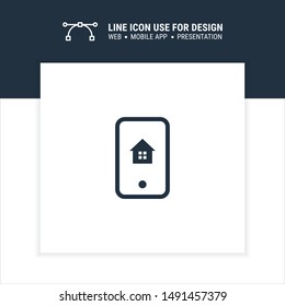 mobile home automation icon design vector illustration