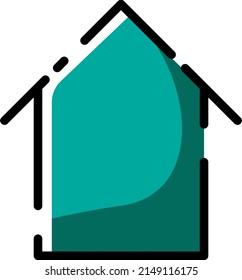 Hogar móvil, ilustración, vector sobre fondo blanco.
