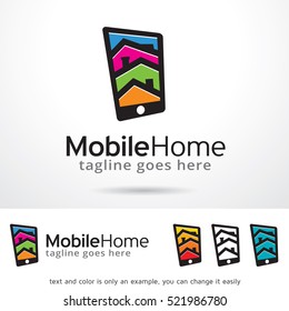Mobile Home Logo Template Design Vector