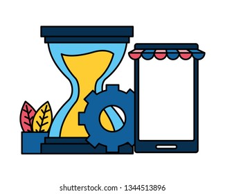 mobile hourglass gear