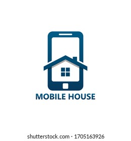 Mobile House Logo Template Design