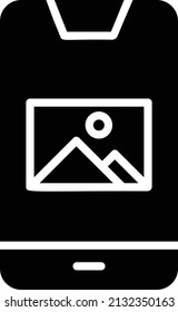 Mobile Icon, Art And Design Sign And Symbol Isolated On White Background.