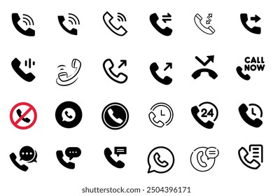 Mobile icon, Call icon, Phone icon vector
