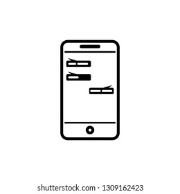 Mobile icon. Conversation. Chat icon . sign design