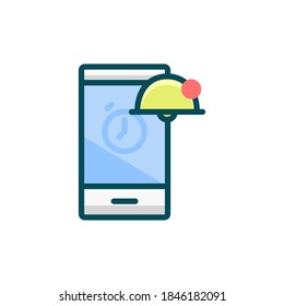 mobiles Symbol mit Benachrichtigungsfunktion