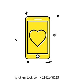 Mobile icon design vector