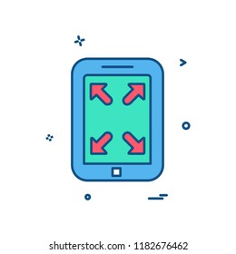 Mobile icon design vector