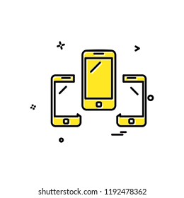 Mobile icon design vector