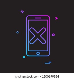 Mobile icon design vector