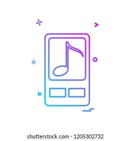 Mobile icon design vector