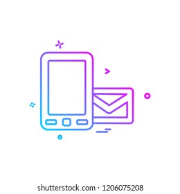 Mobile icon design vector