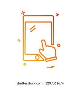 Mobile icon design vector