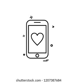 Mobile icon design vector