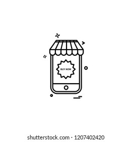 Mobile icon design vector 