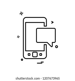 Mobile icon design vector