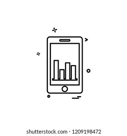 Mobile icon design vector