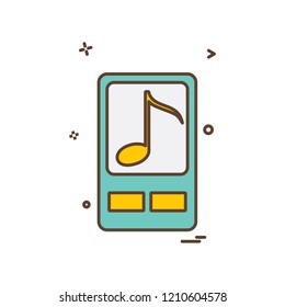 Mobile icon design vector