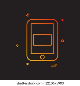 Mobile icon design vector