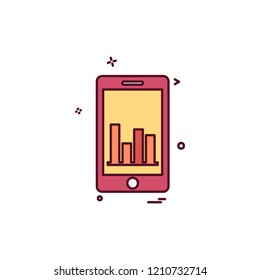 Mobile icon design vector