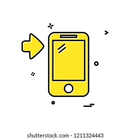 Mobile icon design vector