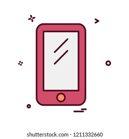 Mobile icon design vector