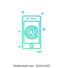 Mobile icon design vector
