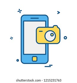 Mobile icon design vector