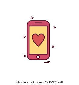 Mobile icon design vector